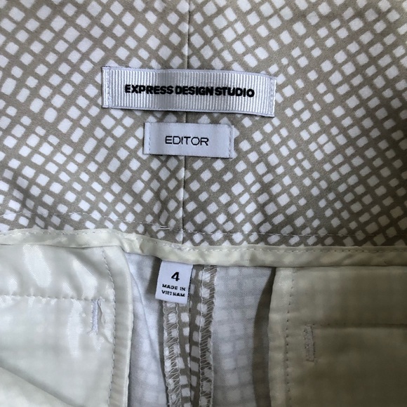 Express Design Studio Editor Brushed Cotton Trousers size 4 - Picture 3 of 10